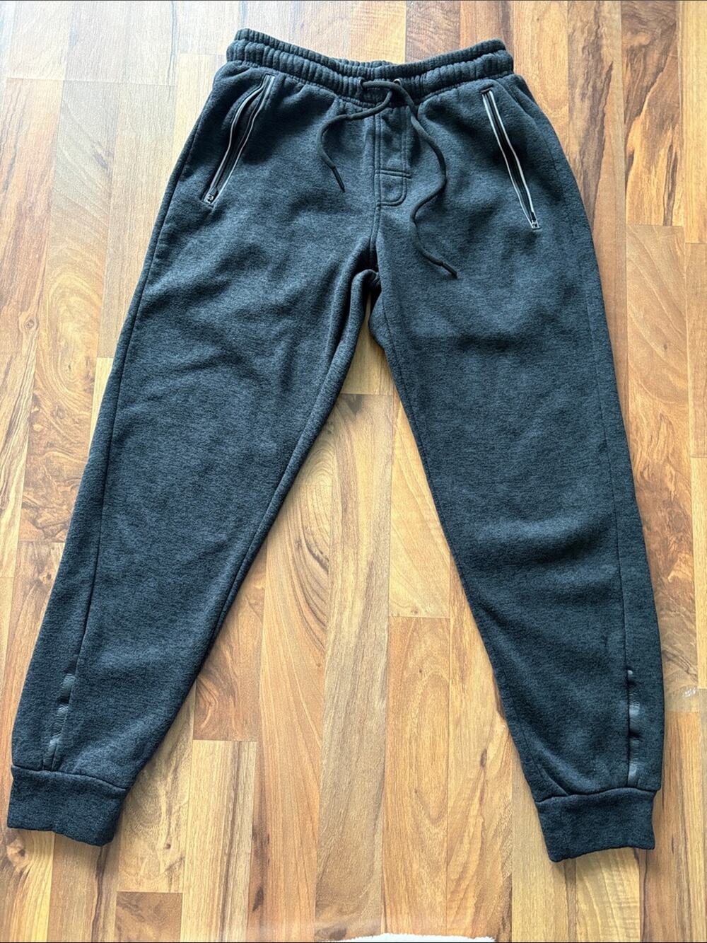Mitre Men's Charcoal Jogger Sweatpants - Comfortable Everyday Wear Size S
